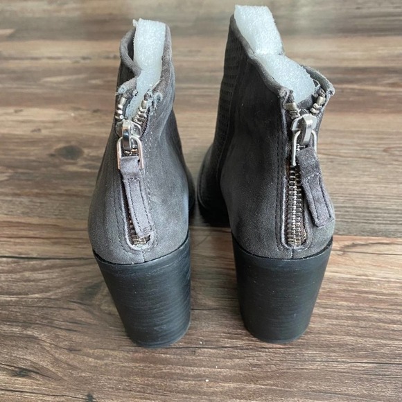 Steve Madden sz 6 M suede leather‎ mesh ankle heel boots NWT - Picture 3 of 7